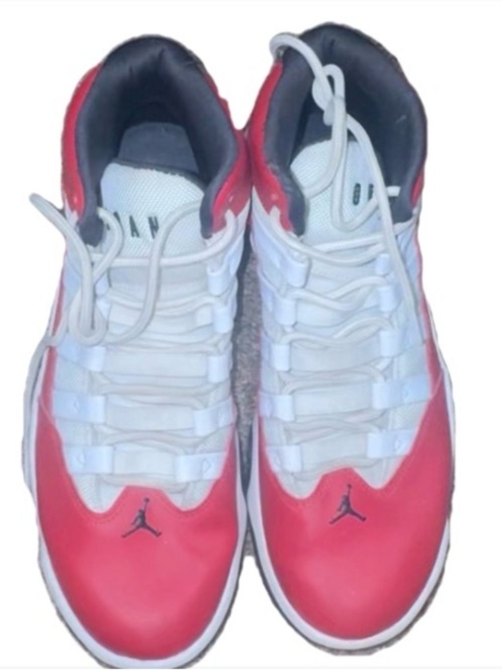 Jordan Women's Red & White Retro-Style Sneakers